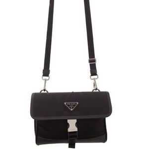 PRADA Re Crossbody Messenger Shoulder Bag Black